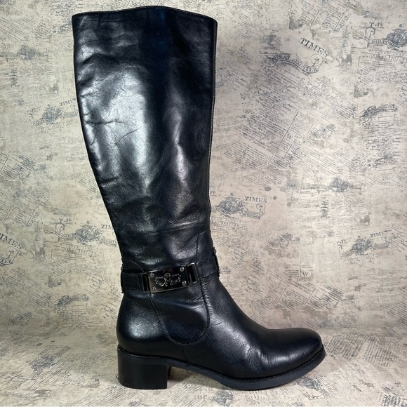 Etienne Aigner Shoes - Etienne Aigner Crete black leather boots